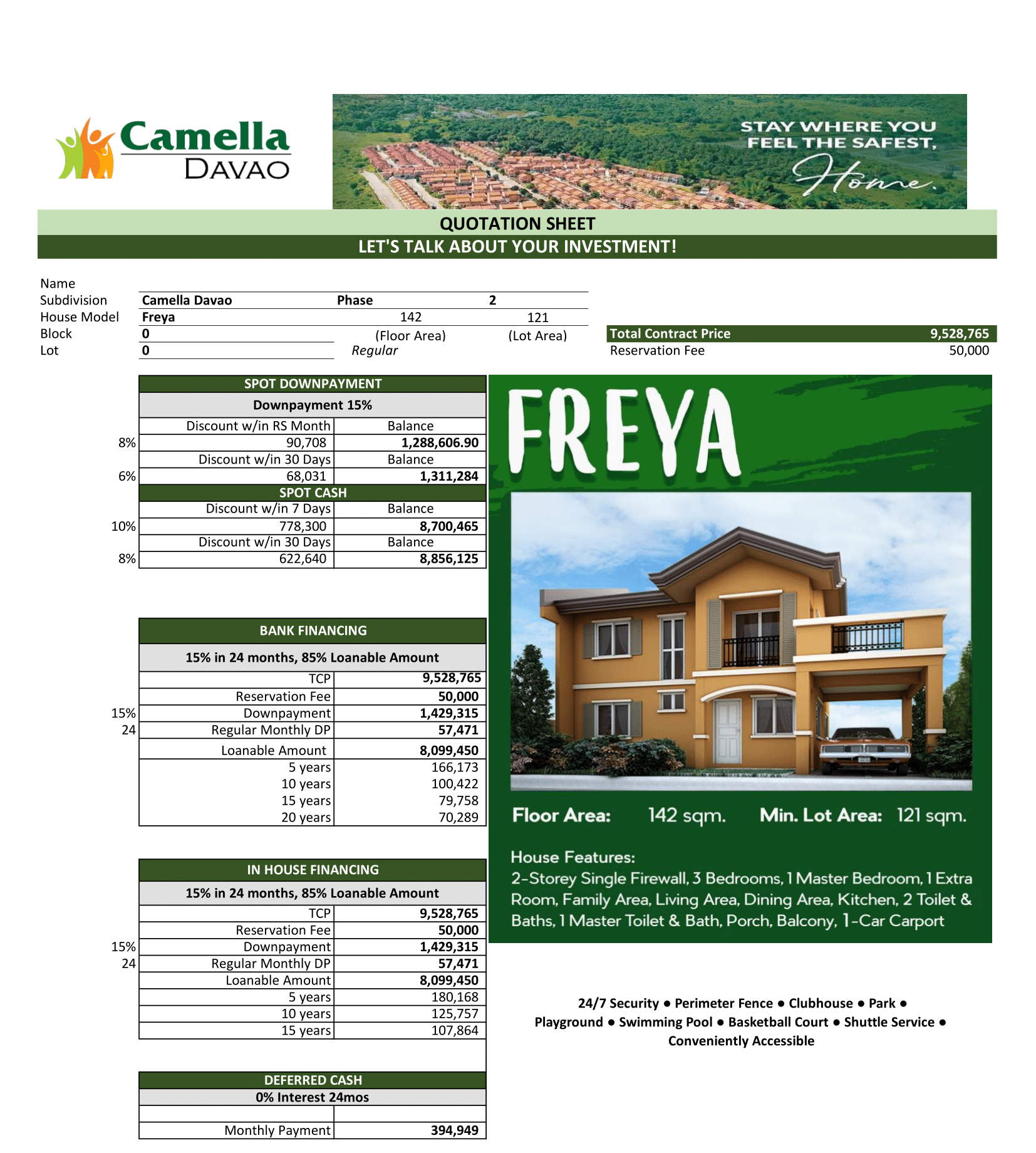 Freya Camella Homes Davao Davao Property Portal